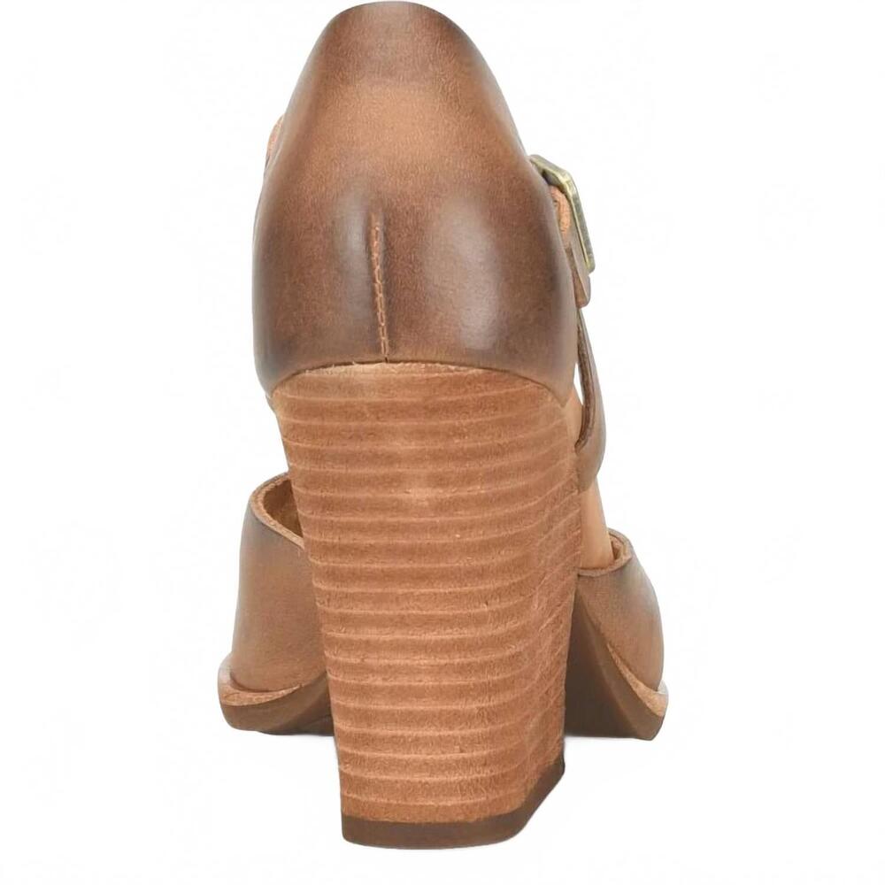 NEW KORK-EASE women's stacked heel mary janes in brown - Picture 4 of 6